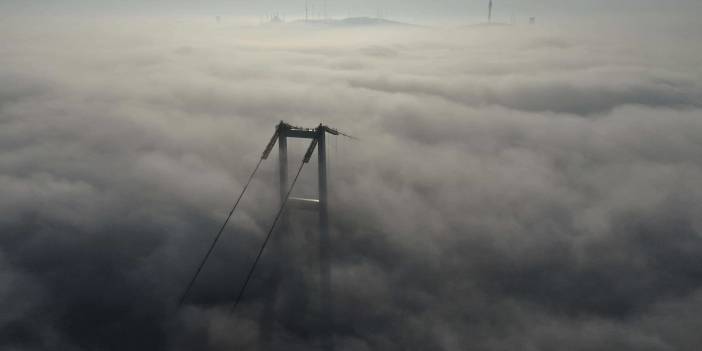 Boğaz'da büyüleyen sis manzarası