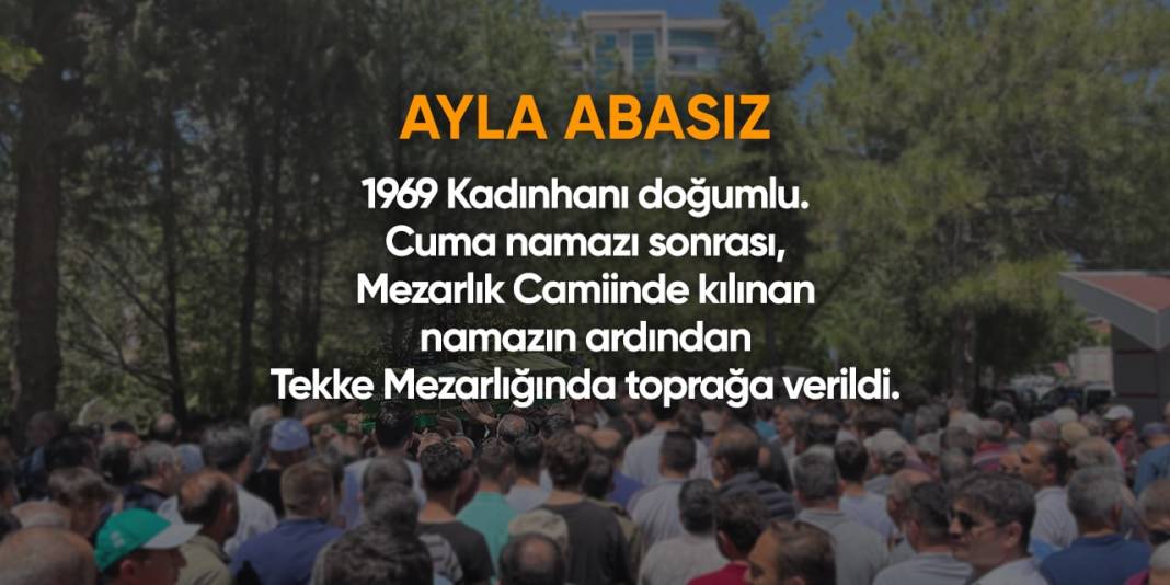 Bugün Konya’da vefat edenler (23 Şubat 2024) 5