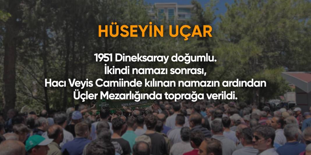 Bugün Konya’da vefat edenler (24 Şubat 2024) 2