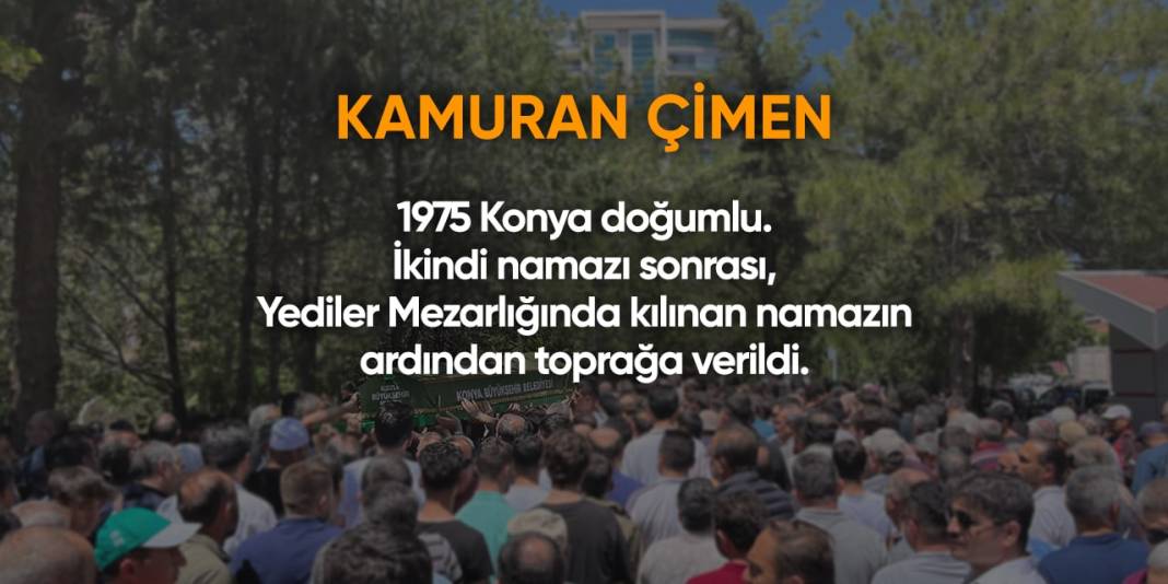 Bugün Konya’da vefat edenler (26 Şubat 2024) 14