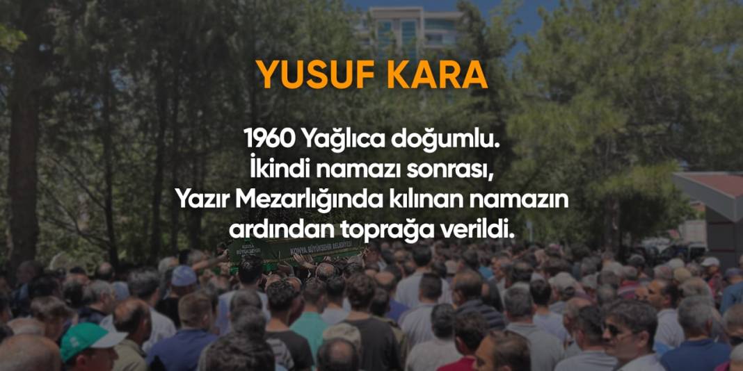 Bugün Konya’da vefat edenler (26 Şubat 2024) 18