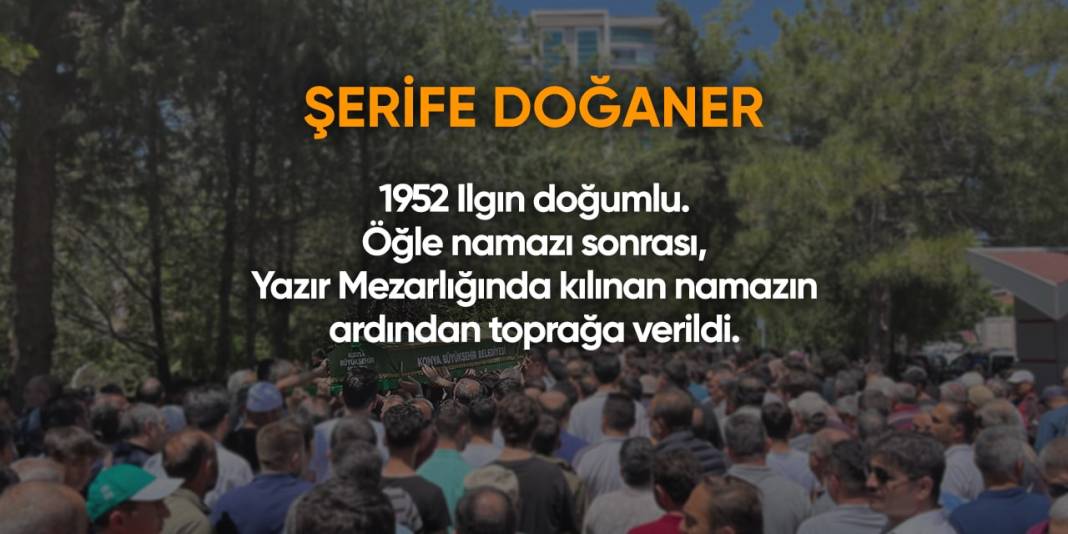 Bugün Konya’da vefat edenler (28 Şubat 2024) 9