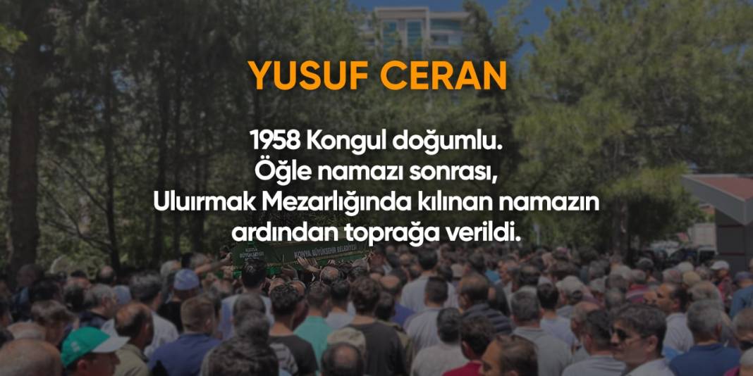 Bugün Konya’da vefat edenler (29 Şubat 2024) 6