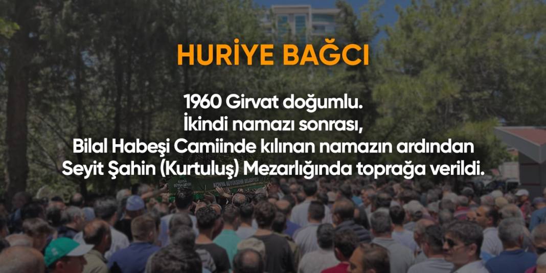 Bugün Konya’da vefat edenler (29 Şubat 2024) 9