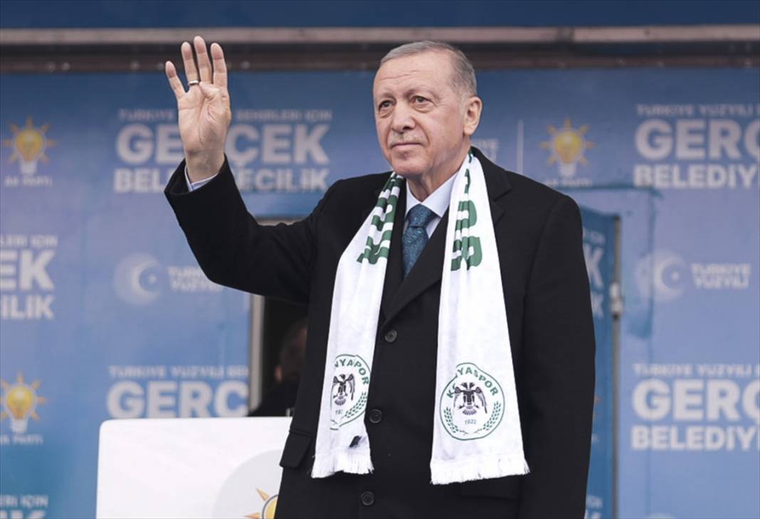Cumhurbaşkanı Erdoğan Konya'da! İşte dev mitingden kareler 10