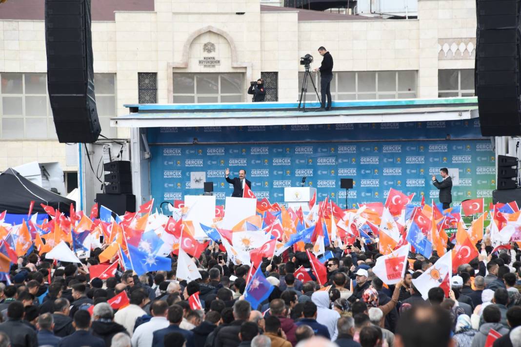 Cumhurbaşkanı Erdoğan Konya'da! İşte dev mitingden kareler 11