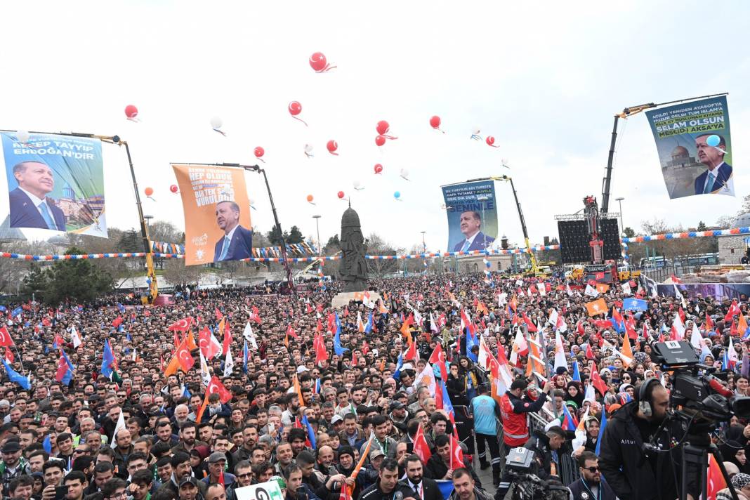 Cumhurbaşkanı Erdoğan Konya'da! İşte dev mitingden kareler 14