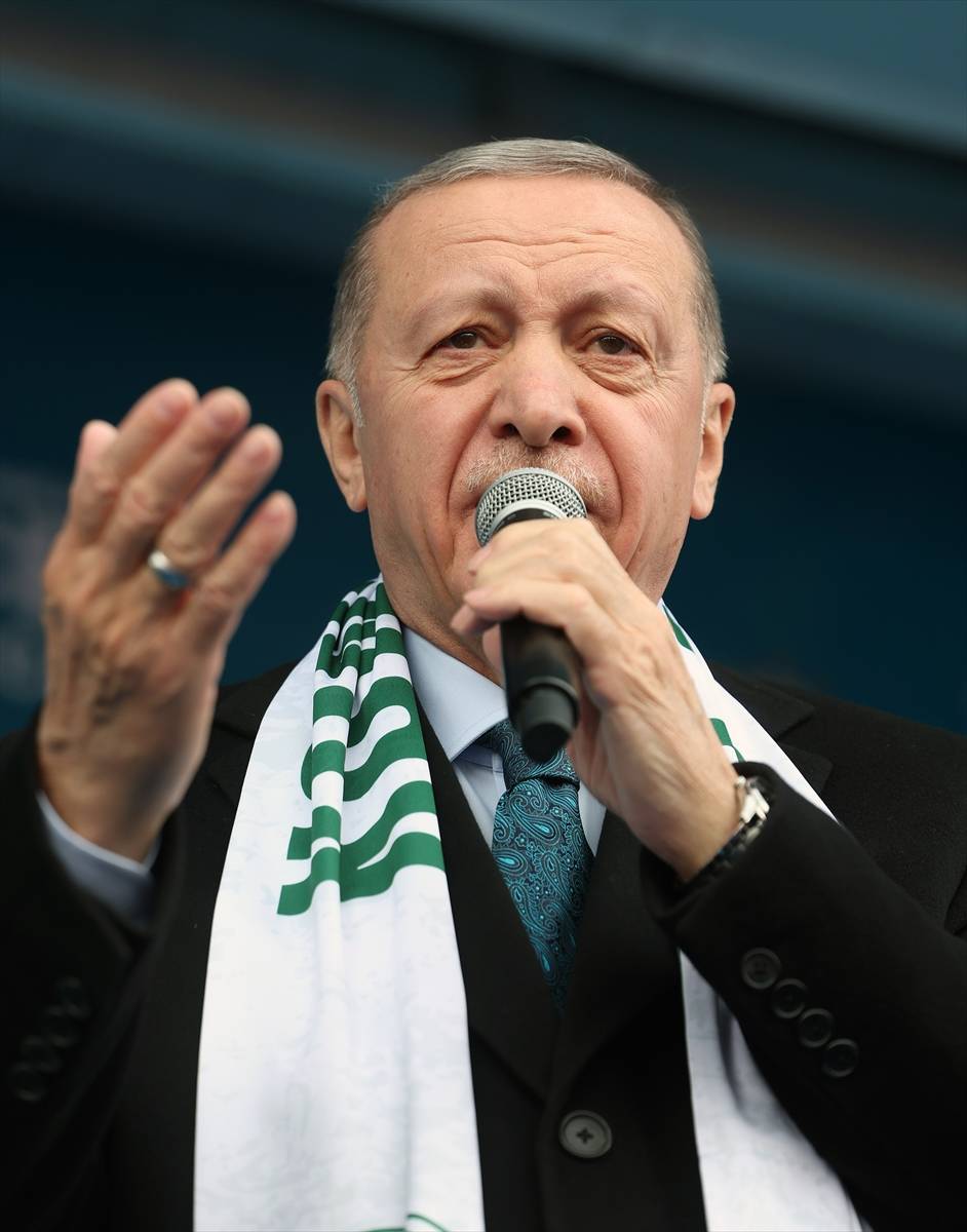 Cumhurbaşkanı Erdoğan Konya'da! İşte dev mitingden kareler 21