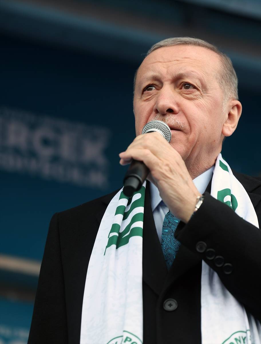Cumhurbaşkanı Erdoğan Konya'da! İşte dev mitingden kareler 23