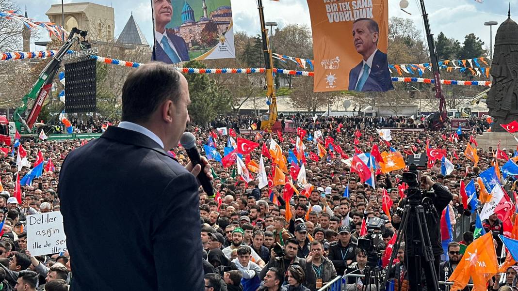 Cumhurbaşkanı Erdoğan Konya'da! İşte dev mitingden kareler 25