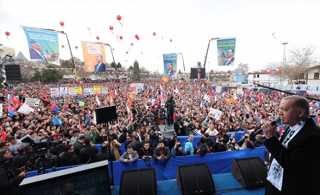 Cumhurbaşkanı Erdoğan Konya'da! İşte dev mitingden kareler 28