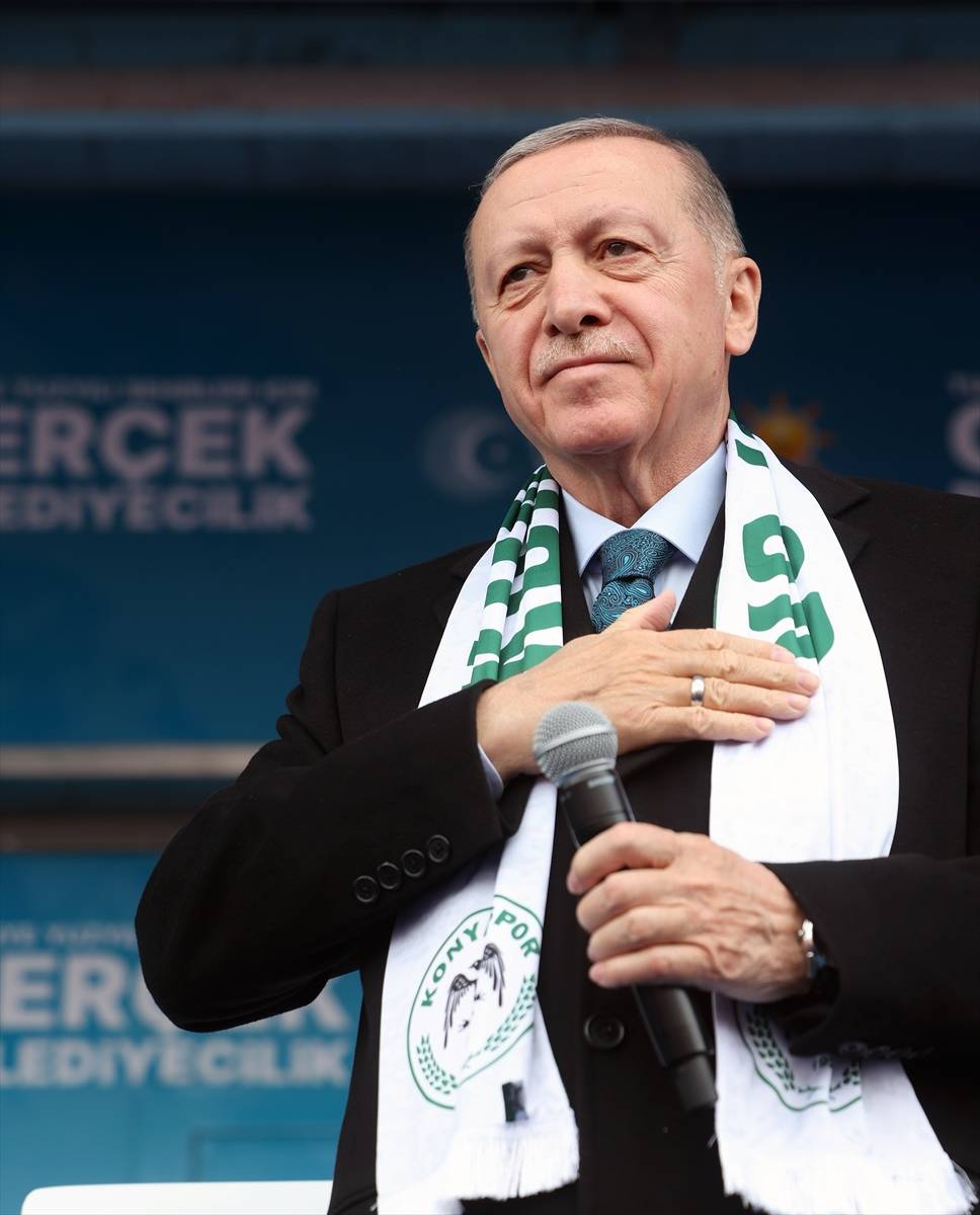 Cumhurbaşkanı Erdoğan Konya'da! İşte dev mitingden kareler 29