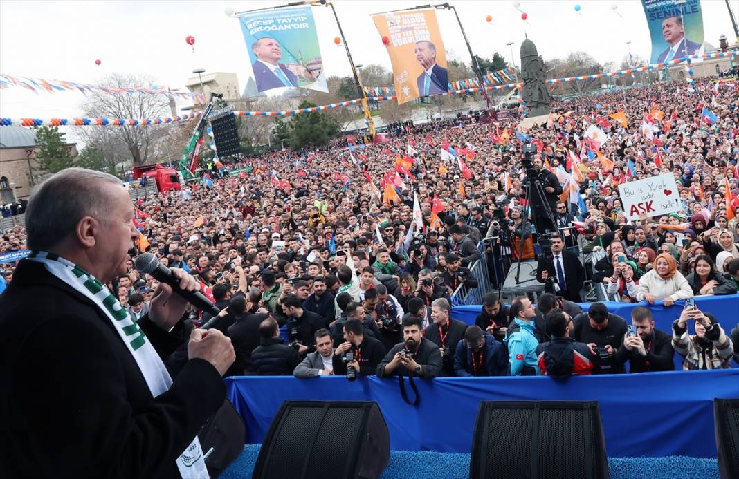 Cumhurbaşkanı Erdoğan Konya'da! İşte dev mitingden kareler 30