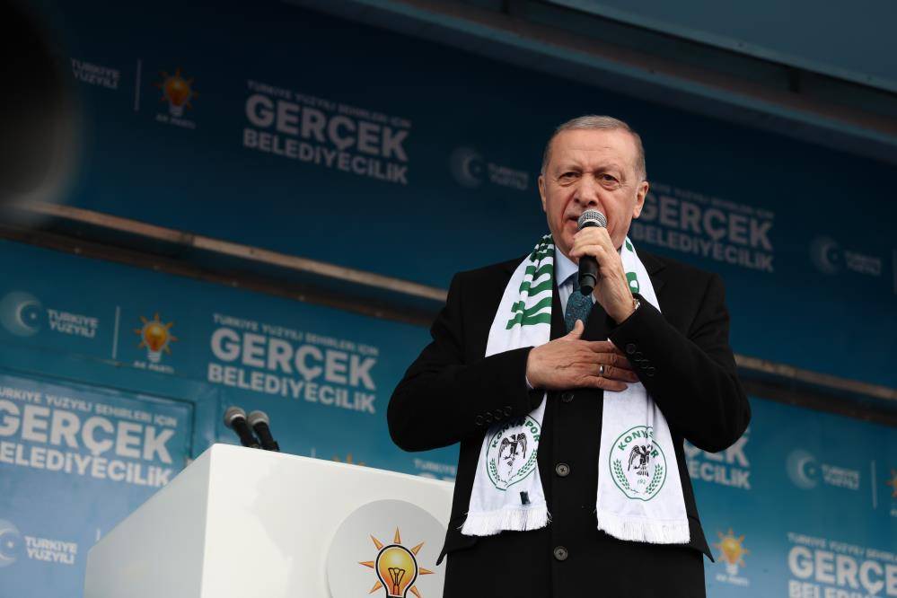 Cumhurbaşkanı Erdoğan Konya'da! İşte dev mitingden kareler 31