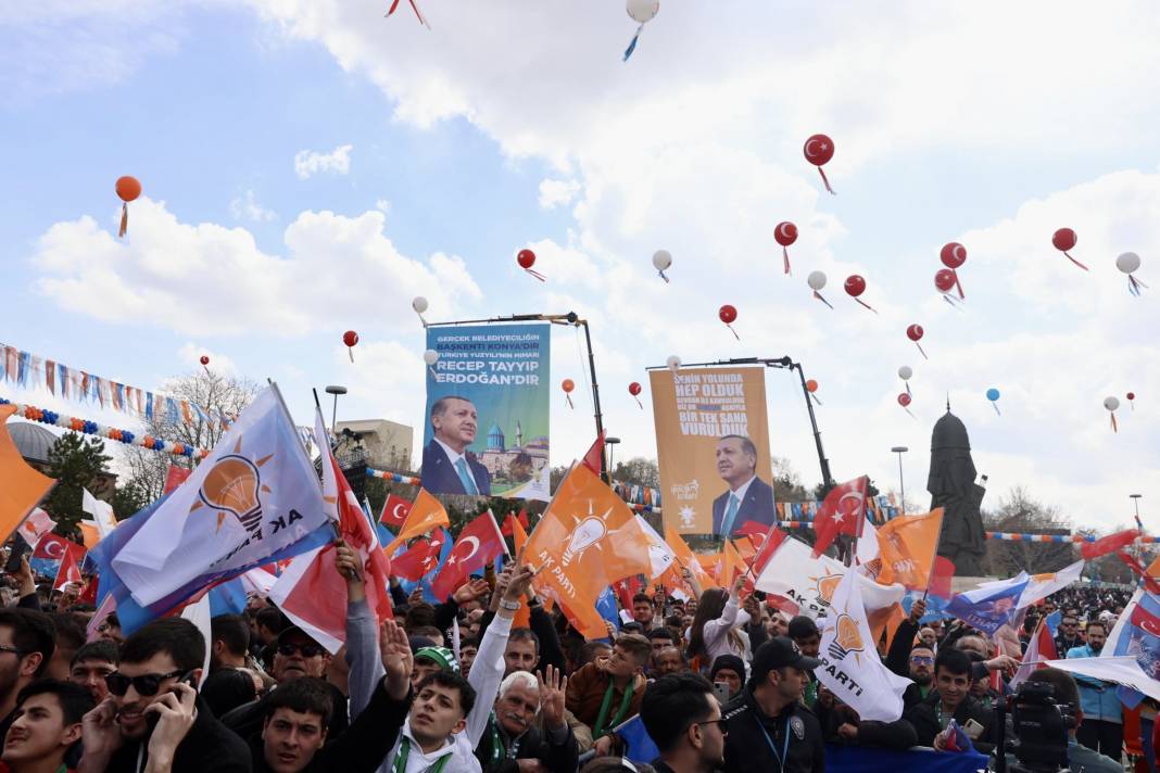 Cumhurbaşkanı Erdoğan Konya'da! İşte dev mitingden kareler 4