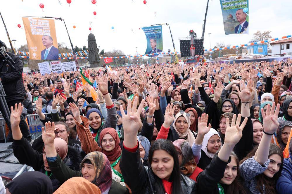 Cumhurbaşkanı Erdoğan Konya'da! İşte dev mitingden kareler 40
