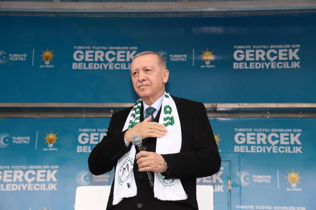 Cumhurbaşkanı Erdoğan Konya'da! İşte dev mitingden kareler 42