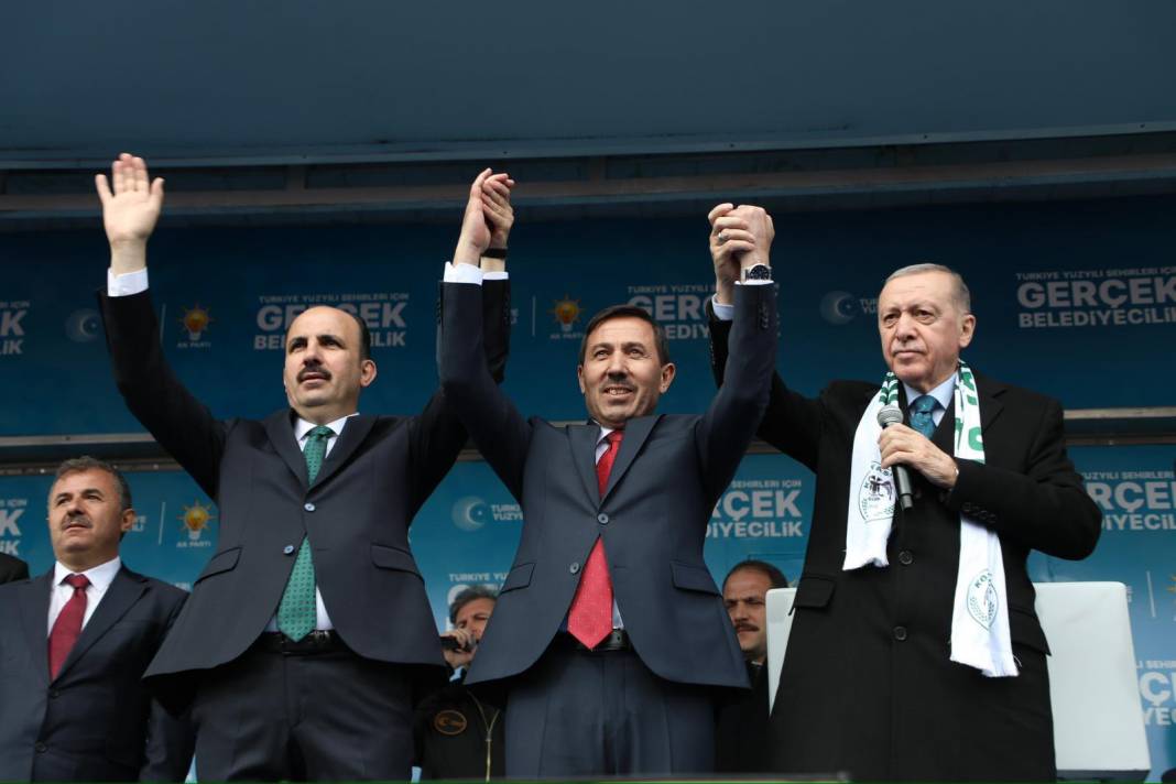 Cumhurbaşkanı Erdoğan Konya'da! İşte dev mitingden kareler 49