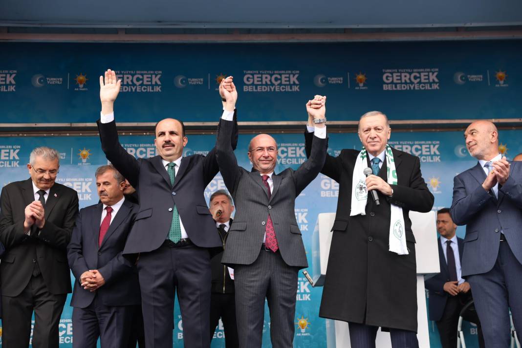 Cumhurbaşkanı Erdoğan Konya'da! İşte dev mitingden kareler 51