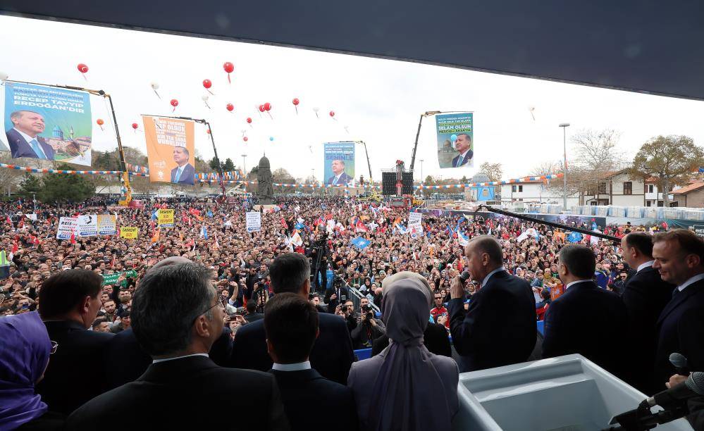 Cumhurbaşkanı Erdoğan Konya'da! İşte dev mitingden kareler 52