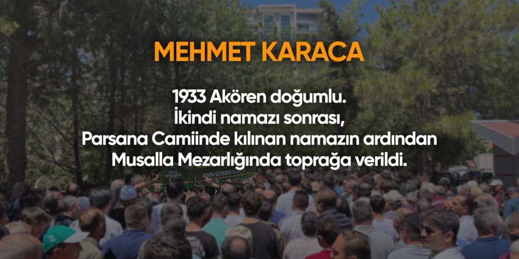 Bugün Konya’da vefat edenler (3 Nisan 2024) 7