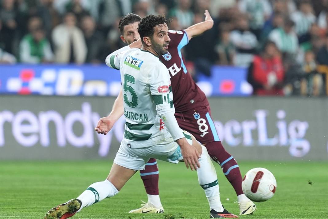 Konyaspor - Trabzonspor maçında gergin anlar 40