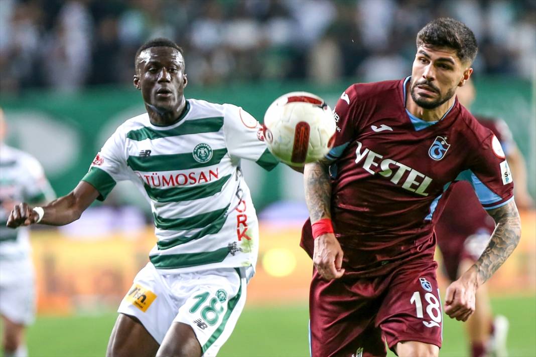 Konyaspor - Trabzonspor maçında gergin anlar 48