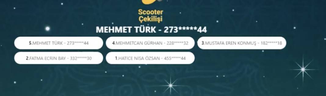 2024 Meram Belediyesi Ramazan hediyesi çekiliş sonucu 7