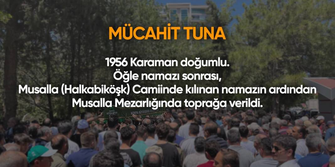 Konya'da bugün hayatını kaybedenler | 22 Nisan 2024 10