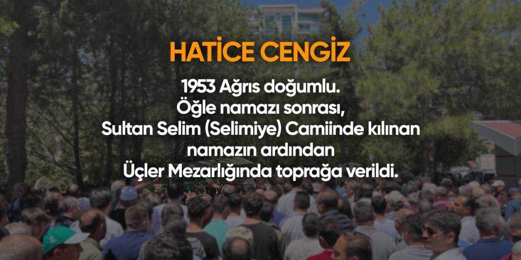Konya'da bugün hayatını kaybedenler | 25 Nisan 2024 6