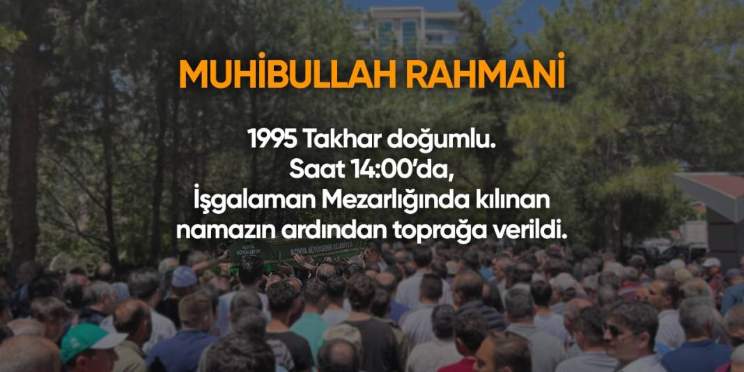 Konya'da bugün hayatını kaybedenler | 26 Nisan 2024 10