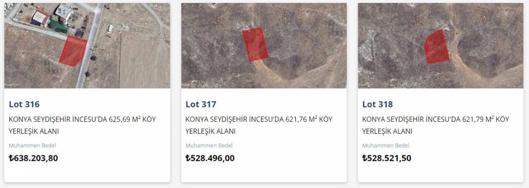 TOKİ Konya’da 18 arsa satışa çıkardı! Fiyatlar dikkat çekiyor 11