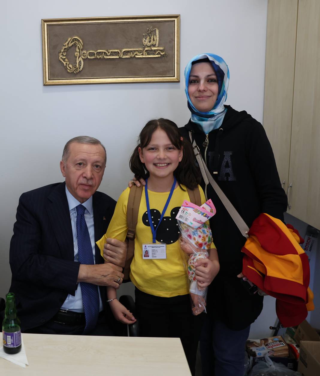 Akaryakıt almak için gelenler karşılarında Cumhurbaşkanı Erdoğan’ı gördü 2