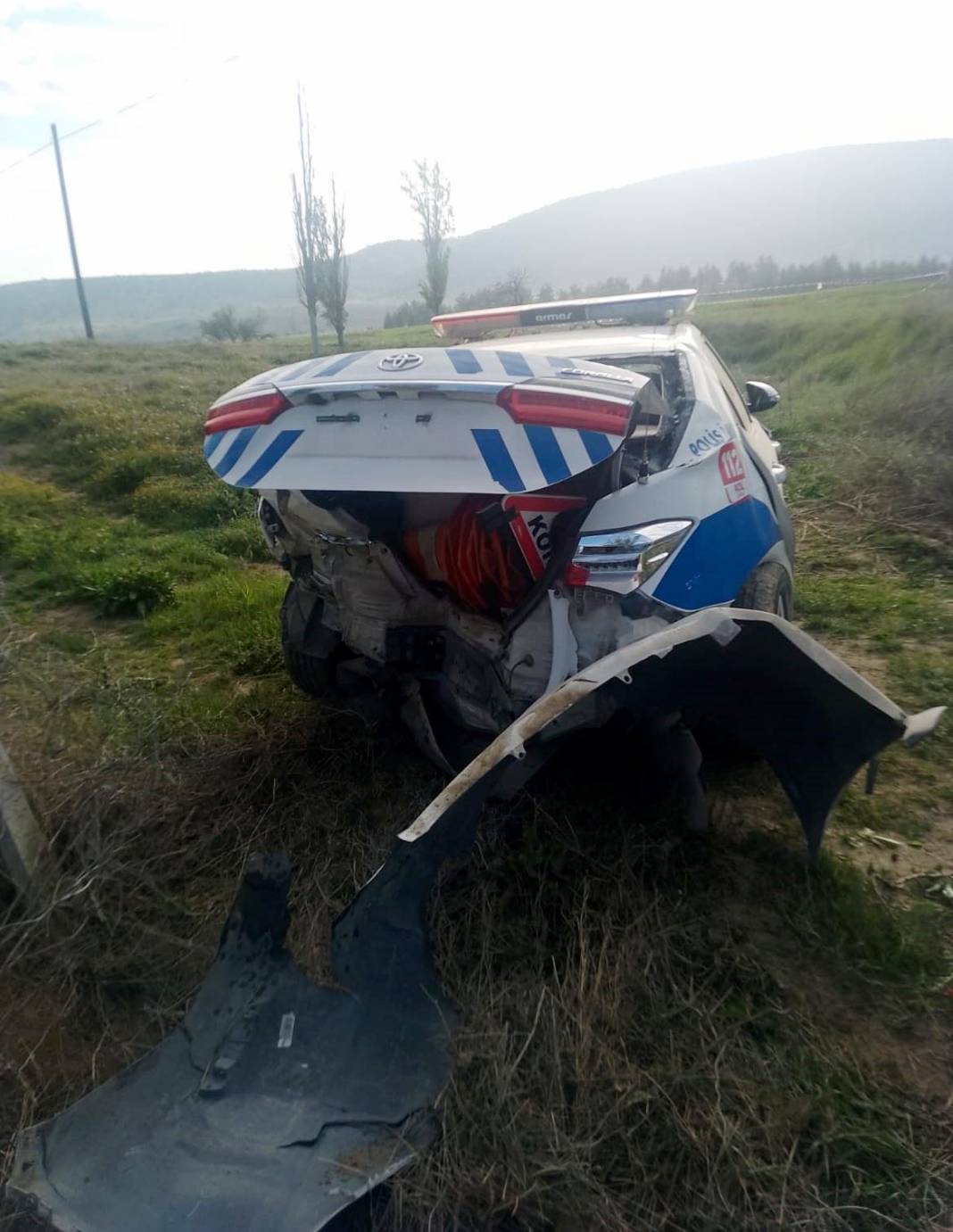 Uygulamada otomobilin çarptığı trafik polisi Yonuz Turan şehit oldu 4