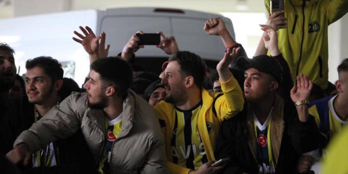 Fenerbahçe kafilesi Konya'da böyle karşılandı