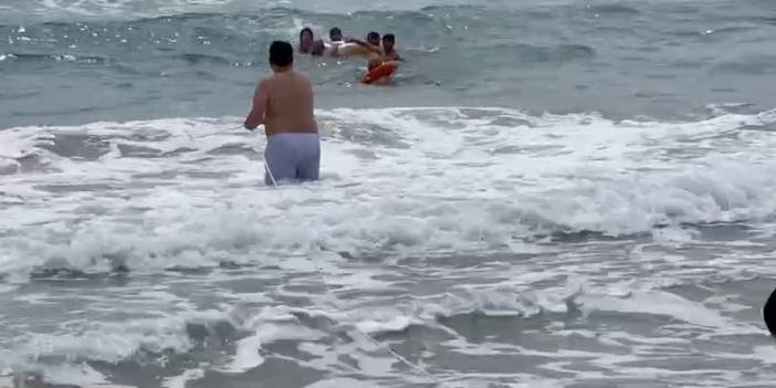Konya’dan Alanya’ya giden 2 kişi az kalsın denizde boğuluyordu
