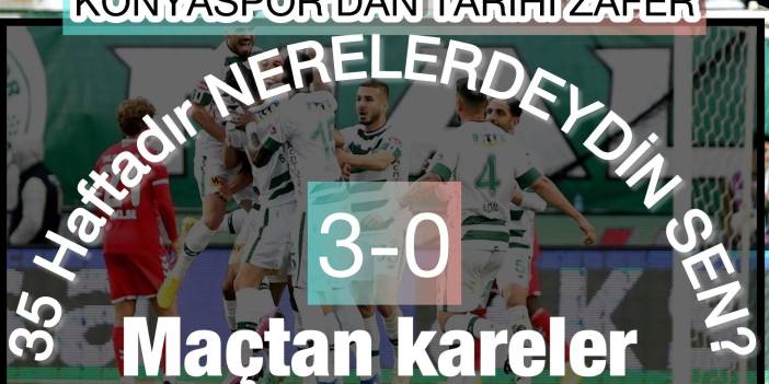 Konyaspor ilk yarıda fişi çekti! 3 gollü maçtan kareler