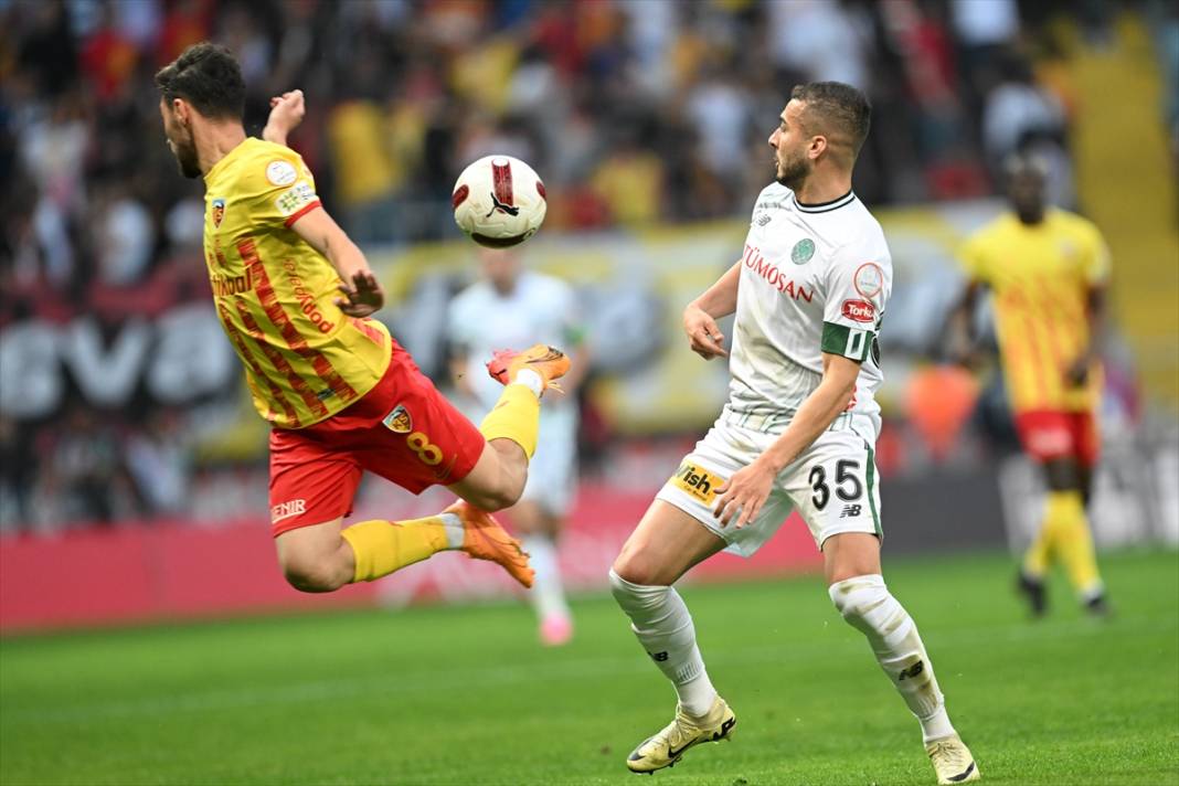 Ligde kalma hesapları yapan Konyaspor’un Kayserispor maçından kareler 69