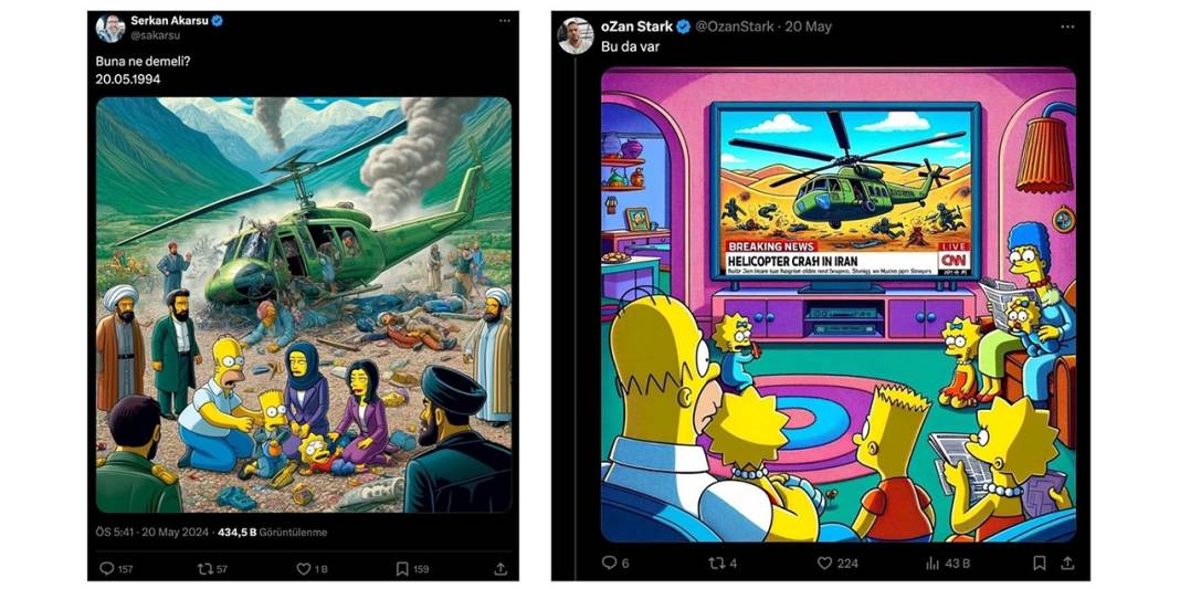 Herkes bunu konuşuyor! Simpsonlar İran’daki helikopter kazasını bildi mi? 5