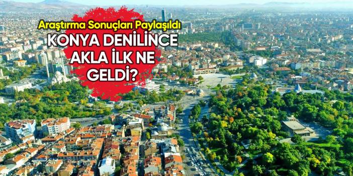 Konya denilince akla ilk ne geldi? İşte 7 bölgedeki anketin sonucu