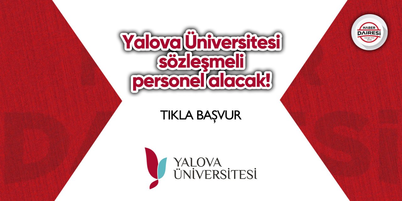 Yalova Üniversitesi personel alımı 2023