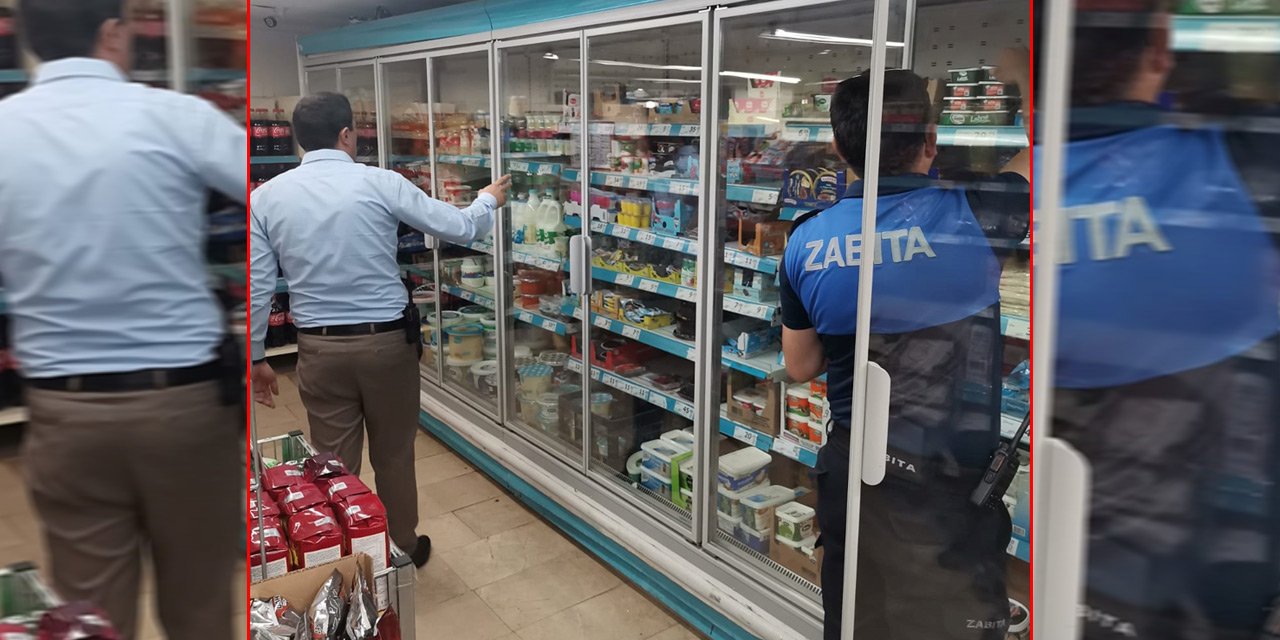 Zincir marketlere zabıta denetimi! Bunlar ele geçirildi