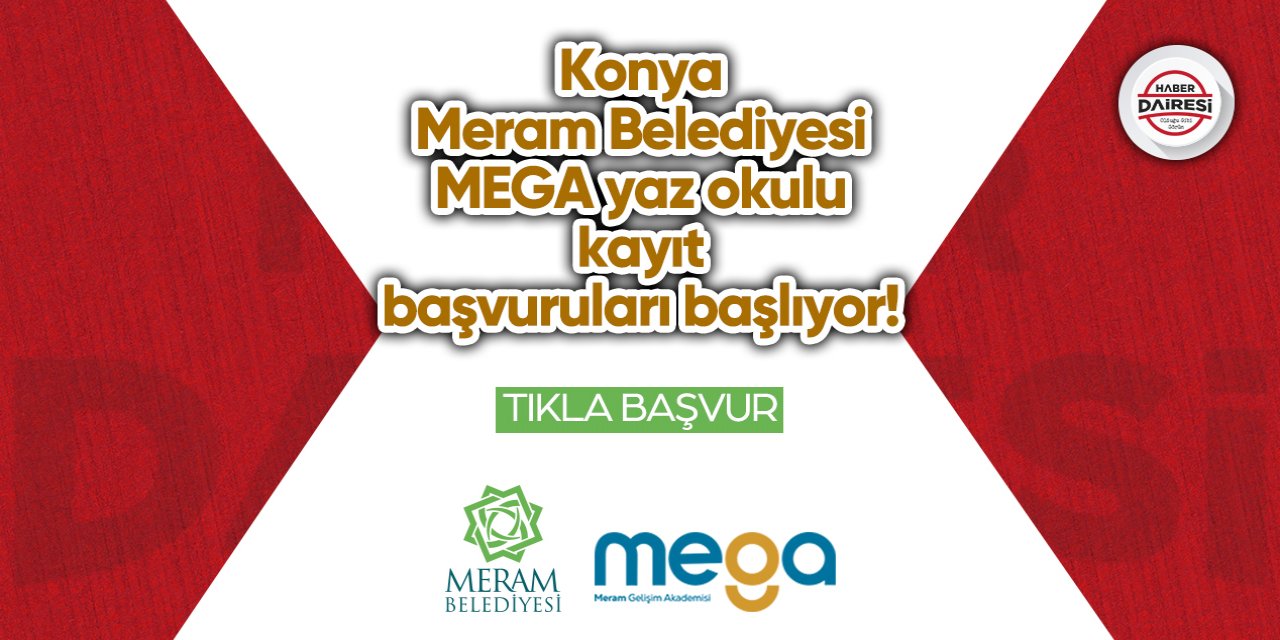 Konya Meram Belediyesi MEGA yaz okulu kayıt başvurusu 2023