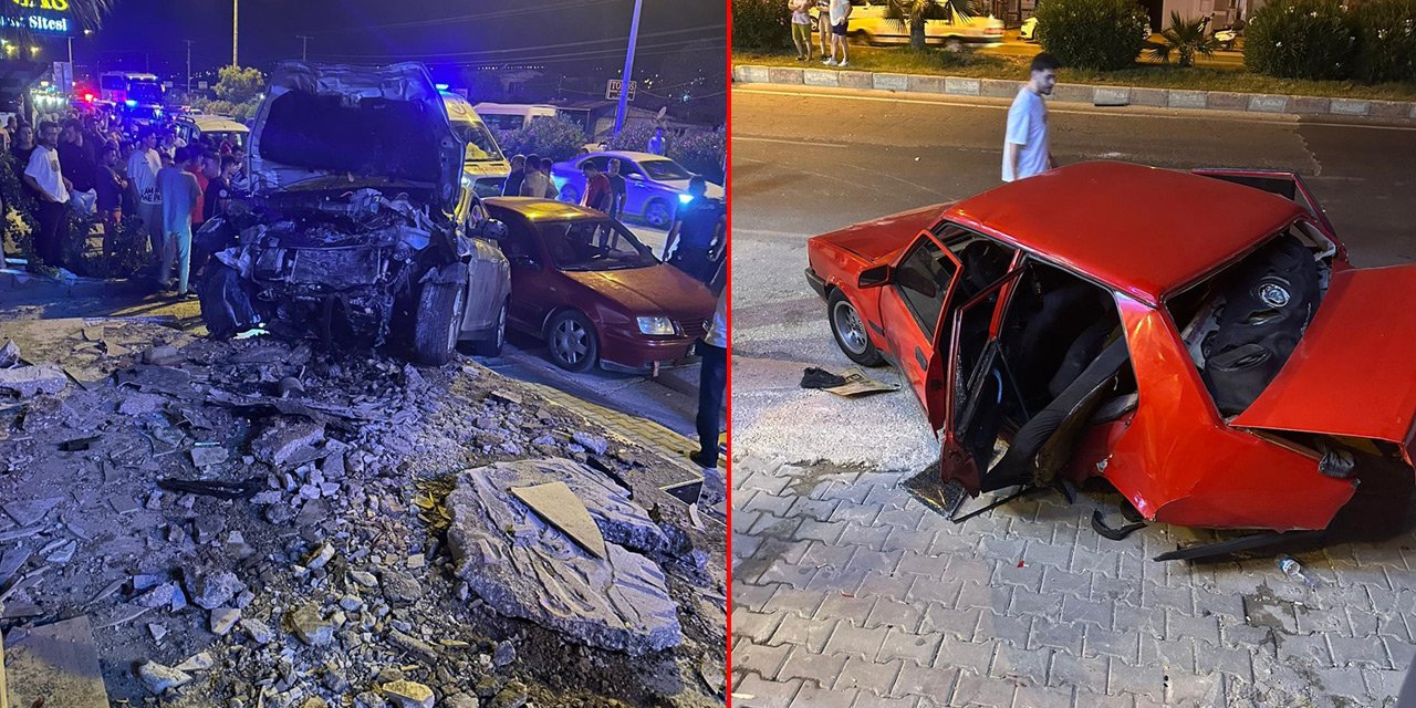 Feci kaza kamerada! İki otomobil çarpıştı: 2 ölü, 4 yaralı