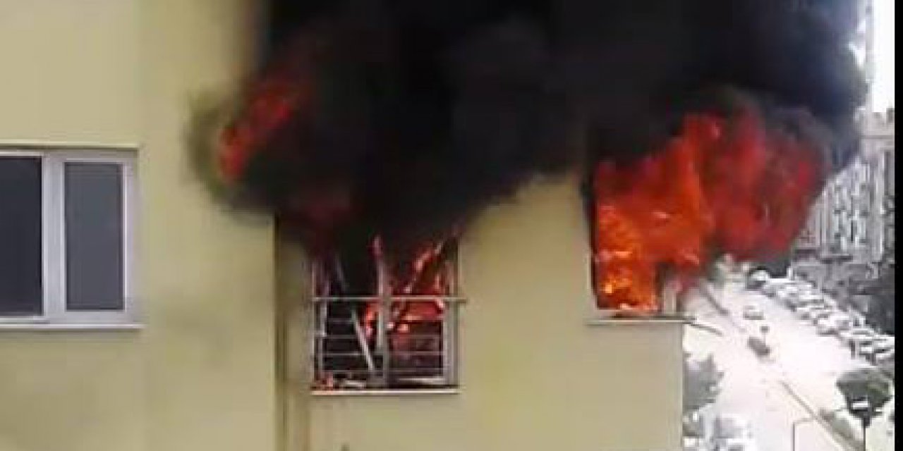 6 katlı binada korkutan yangın! 6 kişi dumandan etkilendi
