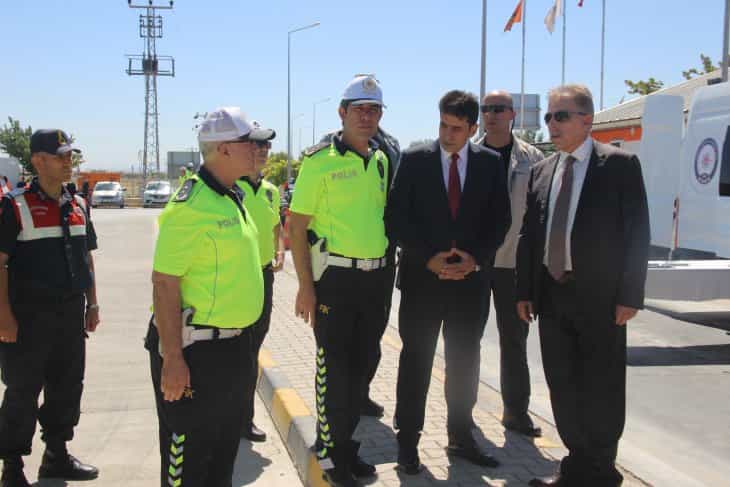 Konya Valisi Toprak trafik denetimine çıktı