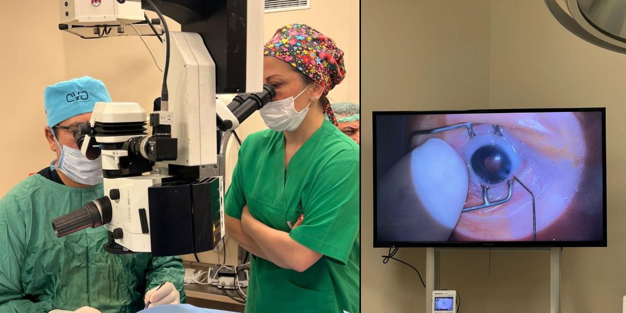 Dünyadaki en erken katarak ameliyatı kuvözdeki bebeğe yapıldı