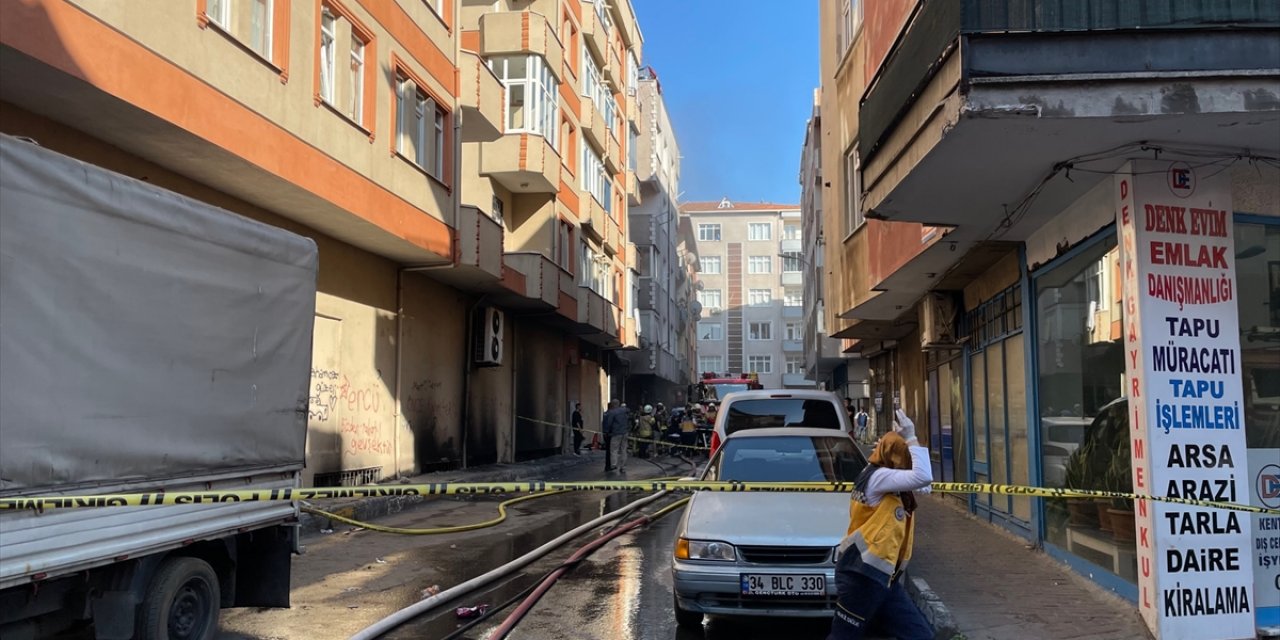 İstanbul Pendik'te boya atölyesinde patlama