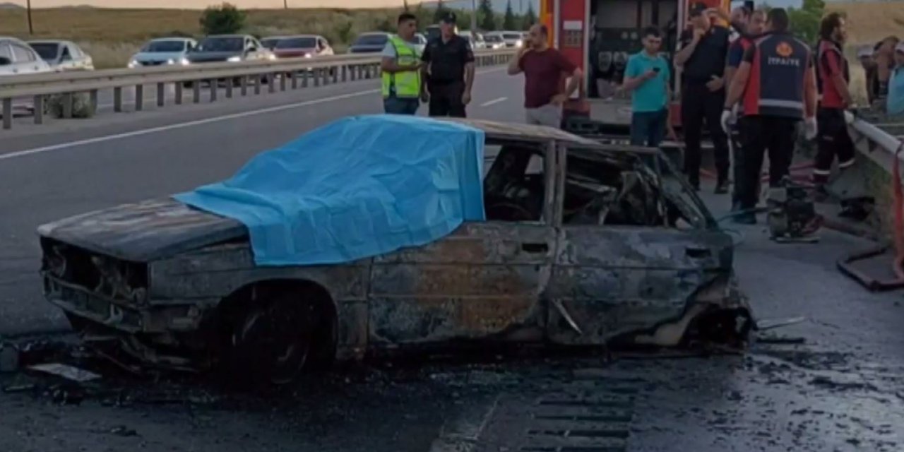 Düğün yolunda feci kaza! Aynı aileden 3 kişi yanarak can verdi