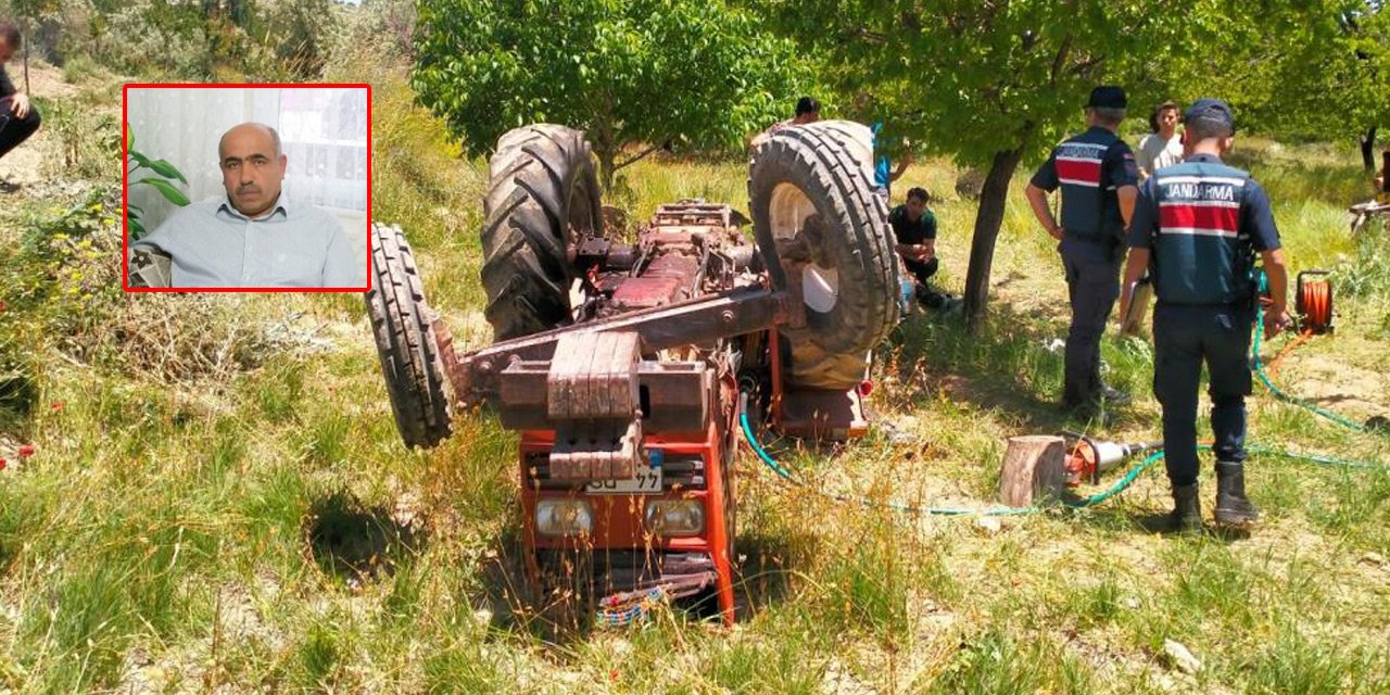 Devrilen traktörün altına kalan çiftçi öldü